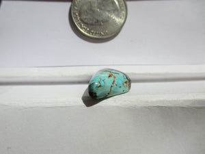 18.5ct. (24x14x8 mm) 100% Natural Qingu Mine (Hubei) Turquoise Gemstone # 1DN 23