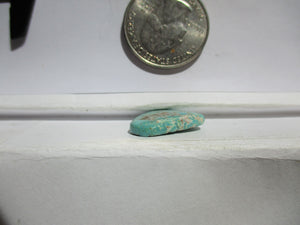 8.1ct. (19x17x3.5 mm) 100% Natural Qingu Mine Turquoise Gemstone # 1DN 28