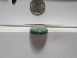 35.9 ct. (37x23x5 mm) Stabilized Iron Maiden Turquoise Cabochon Gemstone, # JD 18