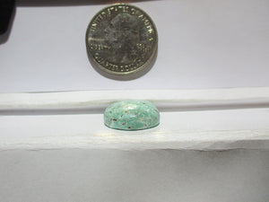 12.7 ct. (18x17x6 mm) 100% Natural Qingu Mine (Hubei) Turquoise Cabochon Gemstone, # 1DR 16