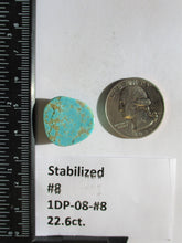 Load image into Gallery viewer, 22.6 ct (20x19x9 mm) Stabilized Kingman Turquoise Cabochon Gemstone, # 1DP 08