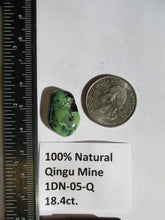 Load image into Gallery viewer, 18.4 ct. (22x15x7 mm) 100% Natural Qingu Mine Turquoise Gemstone # 1DN 05