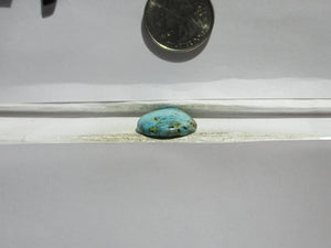12.5 ct. (23.5x18x4.5 mm) Stabilized Cloud Mountain (Hubei) Turquoise Cabochon, Gemstone, # 1FB 17