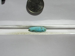 12.5 ct. (23.5x18x4.5 mm) Stabilized Cloud Mountain (Hubei) Turquoise Cabochon, Gemstone, # 1FB 17