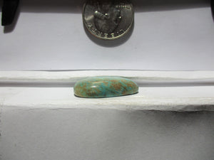 19.4 ct (26x18.5x6 mm) Stabilized Kingman Turquoise Cabochon Gemstone, # 1DW 60