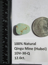 Load image into Gallery viewer, 12.0 ct. (17x14x6 mm (Discounted)) Natural Qingu Mine (Hubei) Turquoise Cabochon, Gemstone, 1DV 30