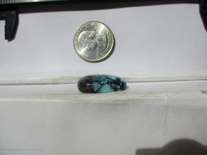 28.0 ct. (26x20x8 mm) Stabilized Cloud Mountain (Hubei) Turquoise  Cabochon, Gemstone, # 1EE 37