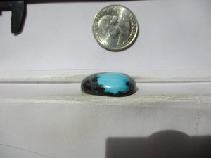 38.1 ct. (25x22.5x8 mm) Stabilized Cloud Mountain (Hubei) Turquoise Cabochon, Gemstone, # 1EE 22