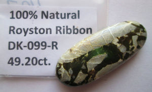 49.20 ct (43x17.5x7 mm) 100% Natural Royston Ribbon Turquoise Cabochon Gemstone # DK 099