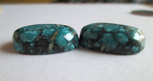 Load image into Gallery viewer, 35.90 cts (21x14x6.5 mm each) 100% Natural Qingu Mine Turquoise Pair Cabochon Gemstones DM 018