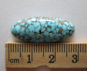 13.80 ct. (29x11x5.5) Natural High Grade Kingman Red Web Turquoise Cabochon Gemstone, DO 025