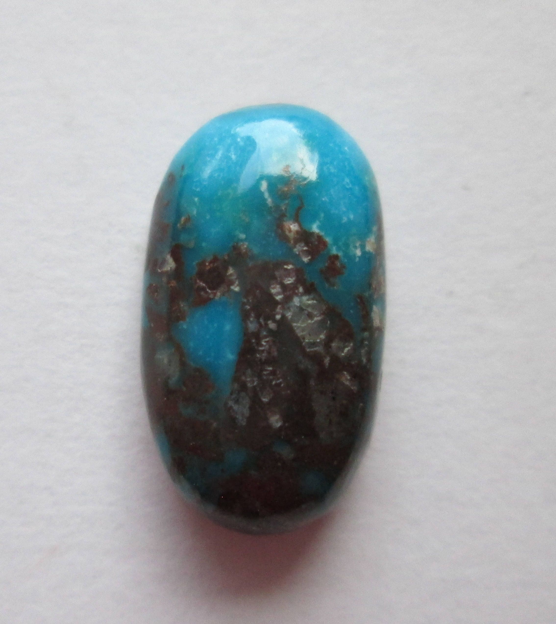 Natural Gem Bisbee Turquoise Cab 5.3 ct - レディースアクセサリー