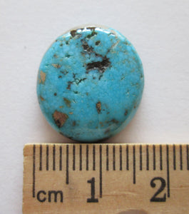 14.30 ct Natural Nevada Blue Turquoise, 29x27x5 mm,  Cabochon Gemstone, # DS 010