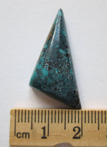 21.90 ct. (32x15x7 mm) 100% Natural Qingu 680 (Hubei) Turquoise Cabochon Gemstone, # 1AN 006