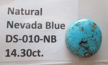 Load image into Gallery viewer, 14.30 ct Natural Nevada Blue Turquoise, 29x27x5 mm,  Cabochon Gemstone, # DS 010