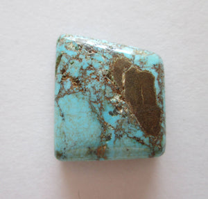 23.20 ct Natural Nevada Blue Turquoise, 21x18x6 mm, Cabochon Gemstone, # DS 014