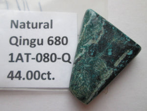 44.00 ct. (30x24x7 mm) Natural Qingu 680 (Hubei) Turquoise Cabochon Gemstone, # 1AT 080