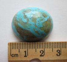 Load image into Gallery viewer, 35.50 ct. (26x22x10 mm) Stabilized Kingman Turquoise 30x21x10 mm Cabochon Gemstone, 1AV 006