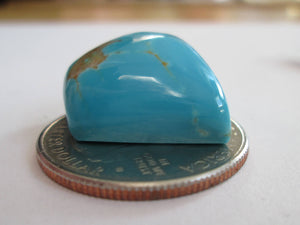 30.50 ct. (26x17x10 mm) Stabilized Kingman Turquoise Cabochon Gemstone, 1AY 003