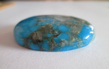 Load image into Gallery viewer, 61.40 ct. (34x28x7 mm) Stabilized Kingman Turquoise Cabochon Gemstone, 1AY 027