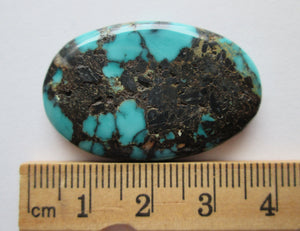 45.10 ct. (37x24x5.5 mm) 100% Natural Qingu Mine (Hubei) Turquoise Gemstone # EY 045