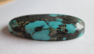 45.10 ct. (37x24x5.5 mm) 100% Natural Qingu Mine (Hubei) Turquoise Gemstone # EY 045