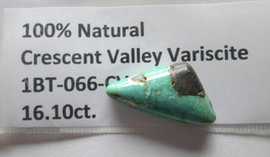 16.10 ct. (22x15x6 mm) 100% Natural Crescent Valley Variscite Cabochon Gemstone, # 1BT 066