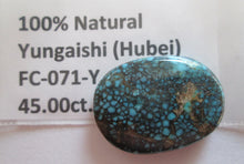 Load image into Gallery viewer, 45.00 ct. ((31x22.5x6.5 mm) 100% Natural High Grade Yungaishi Web (Hubei), Turquoise Gemstone, # FC 071