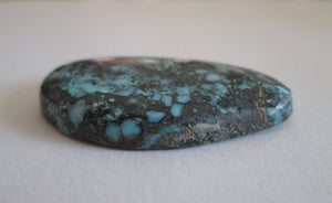 31.10 ct. (33x20x5 mm) 100% Natural Yungaishi (Hubei) Turquoise Gemstone, # FC 084