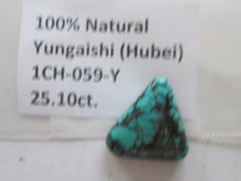 Load image into Gallery viewer, 25.10 ct. (23.5x19x7 mm) 100% Natural Yungaishi (Hubei) Turquoise Cabochon, Gemstone, # 1CH 059