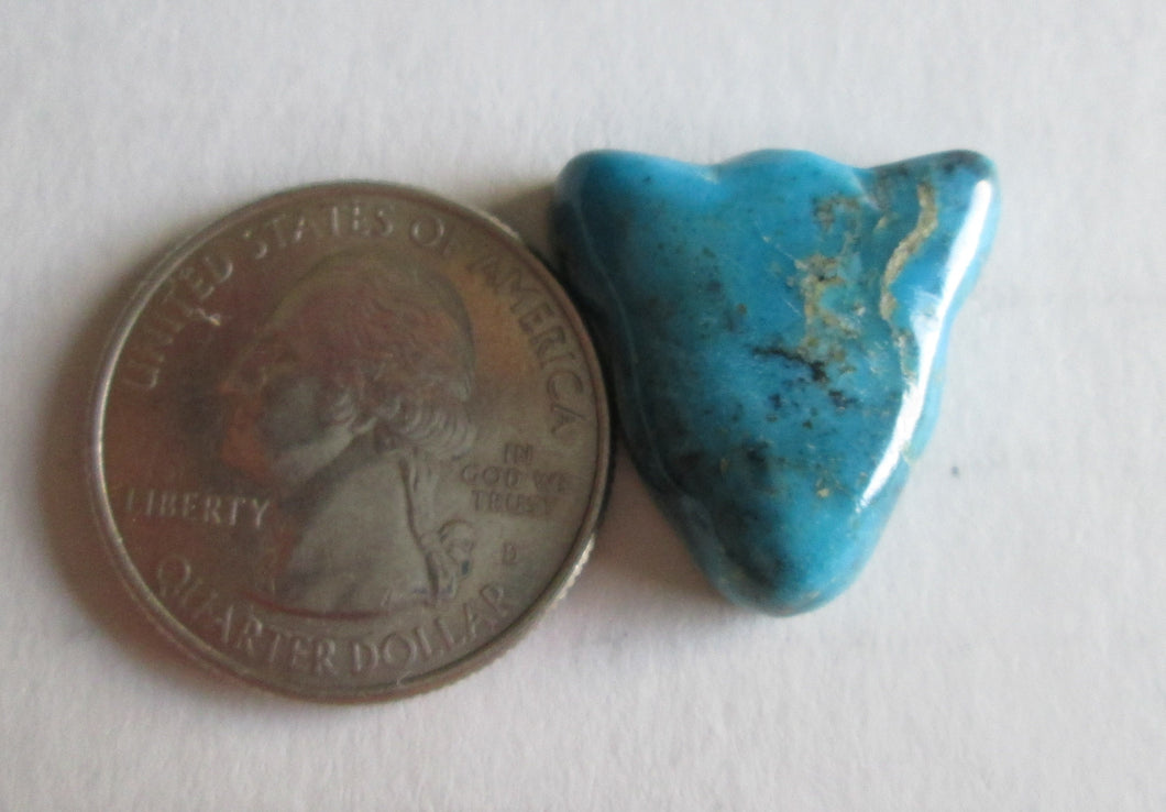 22.00 ct. (21x20x7 mm) Stabilized Kingman Turquoise Cats Head Cabochon Gemstone, 2AD 010