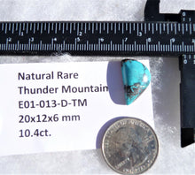 Load image into Gallery viewer, 10.4 ct. Natural Rare Thunder Mountain Turquoise (Backed) 20x12x6 mm Cabochon, Gemstone E01-013-D-TM