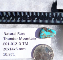 Load image into Gallery viewer, 10.8 ct. Natural Rare Thunder Mountain Turquoise (Backed) 20x14x5 mm Cabochon, Gemstone E01-012-D-TM