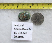 Load image into Gallery viewer, 29.5 ct. (24x18x8 mm) Natural Seven Dwarfs Variscite Cabochon, Gemstone BL 014 SD