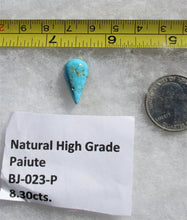 Load image into Gallery viewer, 8.3 ct. (29.5x15x6 mm) Natural High Grade Paiute Turquoise Cabochon, Gemstone BJ 023 P