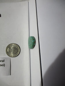 20.6 ct. (21x21x5 mm)  100% Natural Qingu Mine (Hubei) Turquoise Cabochon, Gemstone, FI 041