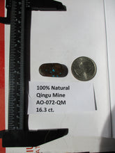 Load image into Gallery viewer, 16.3 ct. (23x13x5 mm)  100% Natural Web Qingu Mine (Hubei) Turquoise Cabochon,Gemstone, AO 072
