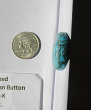 Load image into Gallery viewer, 39.0 ct. (28 round x 6.5 mm) Stabilized Kingman Turquoise Button  Cabochon Gemstone, BY 010