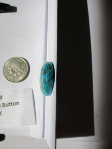 35.4 ct. (26 round x 7.5 mm) Stabilized Kingman Turquoise Button  Cabochon Gemstone, BY 011