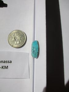 13.5 ct (20x14x7 mm)  Natural King Manassa Turquoise Cabochon Gemstone, AM 075