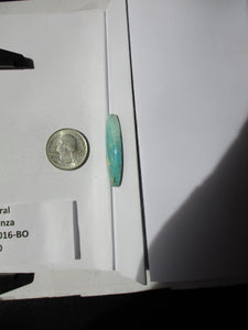 29.1 ct. (40x15x5.5 mm) Natural Bonanza Turquoise Cabochon Gemstone, # AW 016