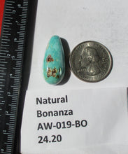 Load image into Gallery viewer, 24.2 ct. (28x13x8.5 mm) Natural Bonanza Turquoise Cabochon Gemstone, # AW 019