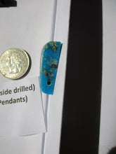 Load image into Gallery viewer, 46.3 ct. (31x21x9 mm) Stabilized Kingman Turquoise Side Drilled Pendent Gemstone, FC 058