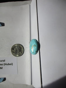 36.7 ct. (28x26x5 mm) 100% Natural Qingu Mine Turquoise  Cabochon, Gemstone, # AA 008