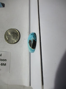 33.9 ct. (27x21x7 mm) 100% Natural Blue Moon Turquoise Cabochon Gemstone, # FP 008