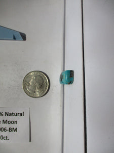 12.7 ct. (16x11x6.5 mm) 100% Natural Blue Moon Turquoise Cabochon Gemstone, # FR 006