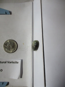 16.0 ct. (21x17x6 mm) 100% Natural Damele Variscite Cabochon Gemstone, # 2AG 016 S