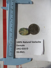 Load image into Gallery viewer, 16.0 ct. (21x17x6 mm) 100% Natural Damele Variscite Cabochon Gemstone, # 2AG 016 S