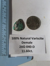Load image into Gallery viewer, 11.6 ct. (22x17x5 mm) 100% Natural Damele Variscite Cabochon Gemstone, # 2AG 040 S
