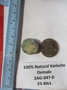 23.4 ct. (21x20x7.5 mm) 100% Natural Damele Variscite Cabochon Gemstone, # 2AG 047 S